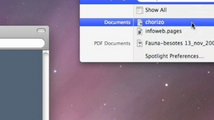 Uso de un MAC - Finder 4 - Spotlight