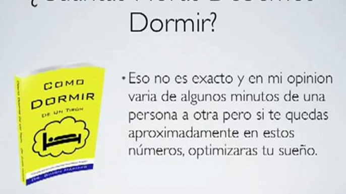 ¿Cuantas Horas Debemos Dormir?