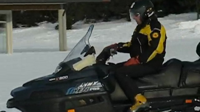 Plateau de Beille : moto des neiges