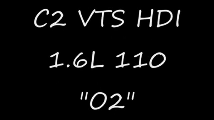 Test C2 VTS 1.6 HDI 110 reprog moteur à 145 "O2"