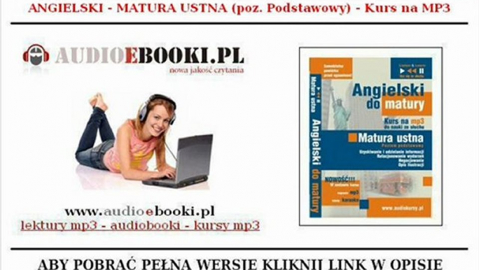 ANGIELSKI NA MATURĘ - Matura ustna z angielskiego - KURS MP3