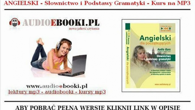 ANGIELSKI - SŁOWNICTWO I PODSTAWY GRAMATYKI - KURS na MP3