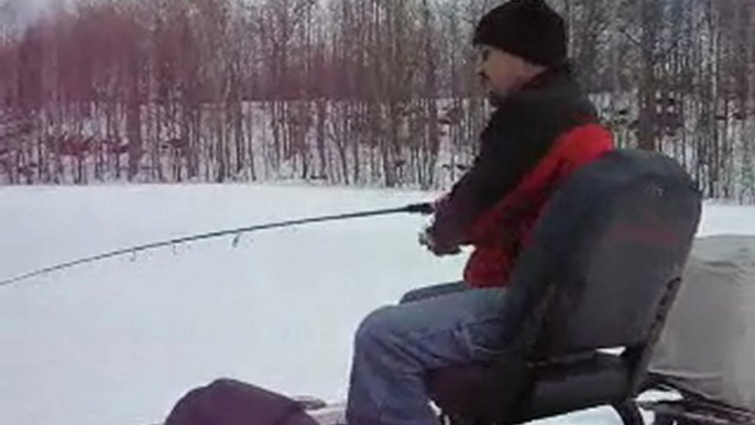 snow fishing