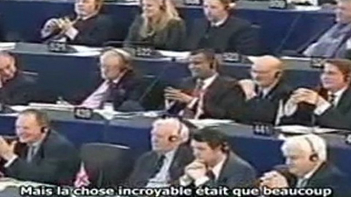 Nigel Farage au Parlement Européen le 25.11.2009