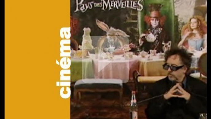 Conférence de presse Tim Burton Alice au pays des merveilles