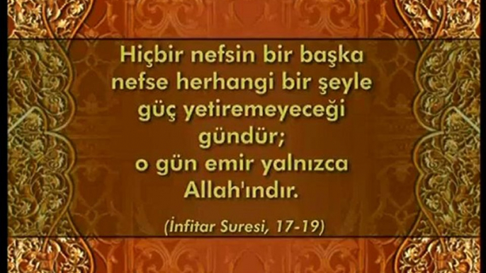 ALLAH'ın isimleri: Malik-i Yevmid-din (Din gününün sahibi)