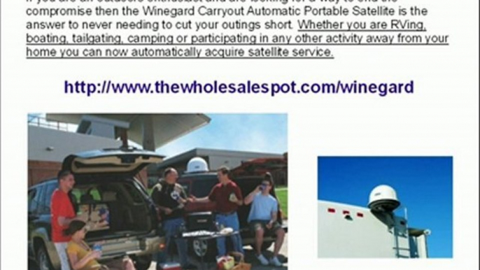 Winegard Carryout Automatic Portable Satellite Antenna