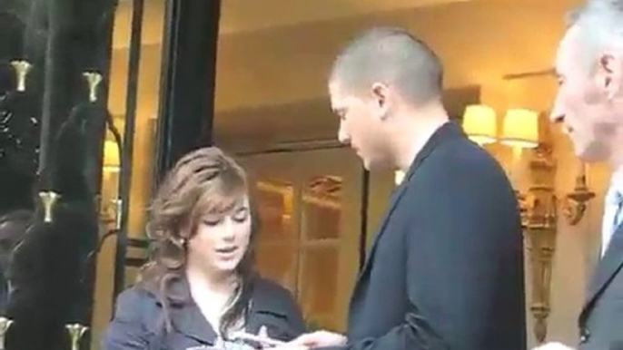 Wentworth Miller in Paris with Fans #1