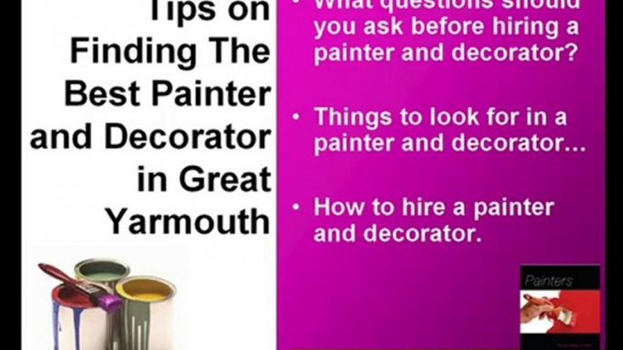 Great Yarmouth House Painters and Decorators - Free Guide