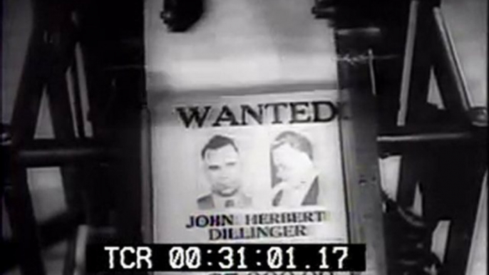 Bank Robber John Dillinger Killed Newsreel