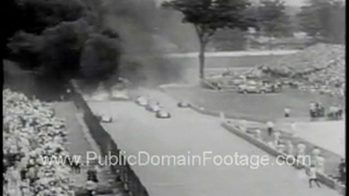 Indianapolis 500 Indy Car Race Crashes Public Domain Footage