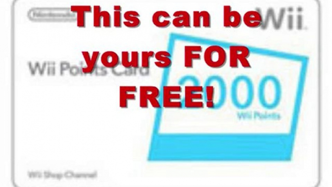 Get FREE Wii Points Cards HERE!