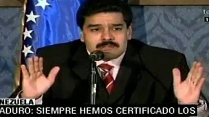 Maduro: siempre hemos certificado los datos otorgados por Co