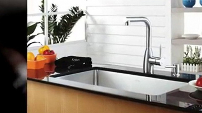 Kraus Stainless Steel Kitchen Sink with Faucet & Soap ...