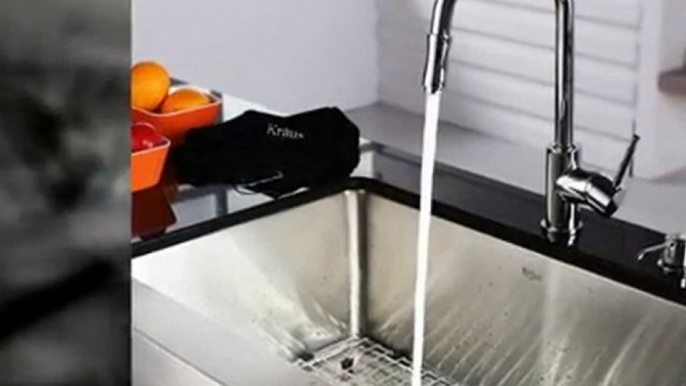 Kraus Kitchen Sink & Kitchen Faucet with Soap Dispenser