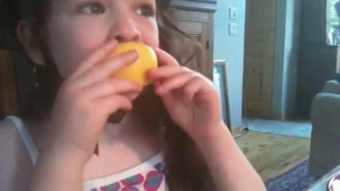 Grace Sucks a Lemon & Loses Her Marbles in 30 seconds