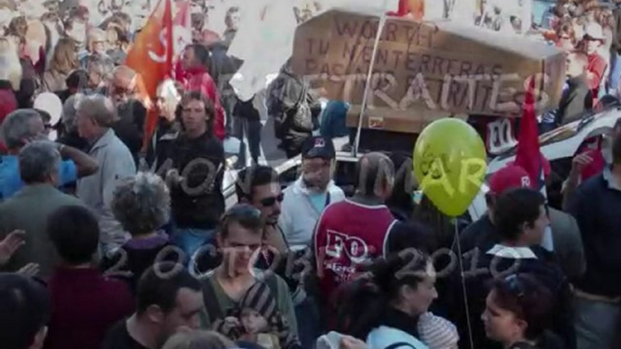 Manif Retraites Montélimar 02 OCTOBRE 2010