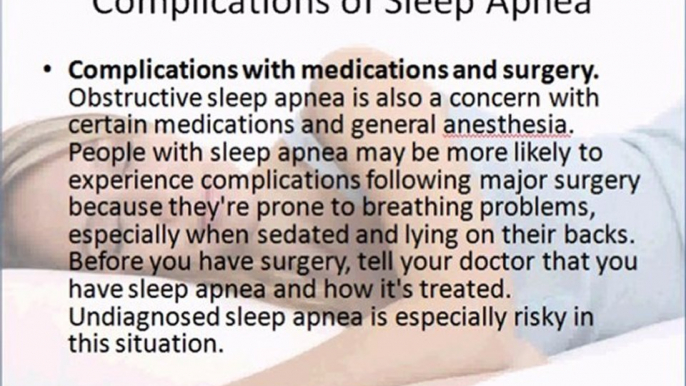 Complications of Sleep Apnea