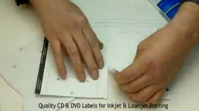 How to apply labels on CD/DVD using label applicator?