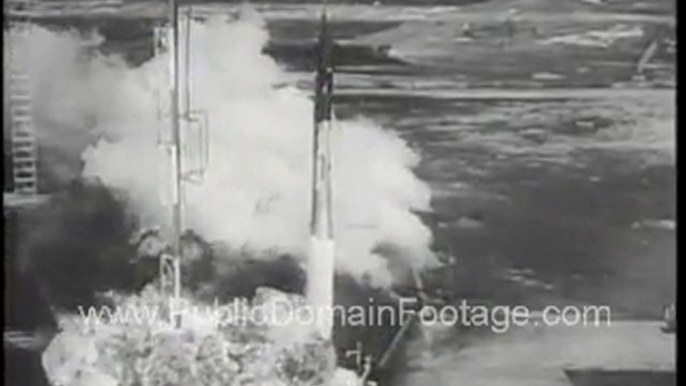 Rocket Crash and Explosion PublicDomainFootage.com