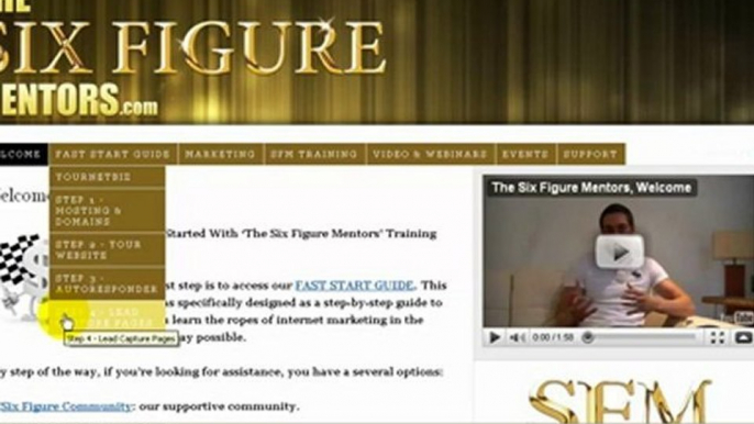 Inside The Six Figure Mentors Training Program