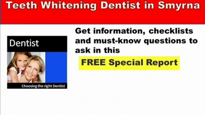 Teeth Whitening Denitst in Smyrna GA - Tooth Whitening Fast