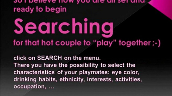 Swing swing swing ...! Find playmates to spice up your life