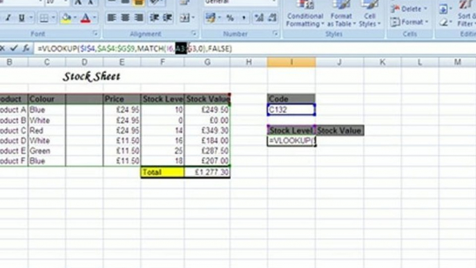 Use the Match and Vlookup Functions in Microsoft Excel