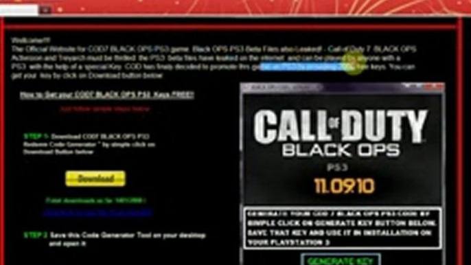 blackops beta keys  PS3 free