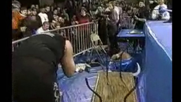 ECW Holiday Hell - Extreme Rules Match Sabu vs. Mick Foley