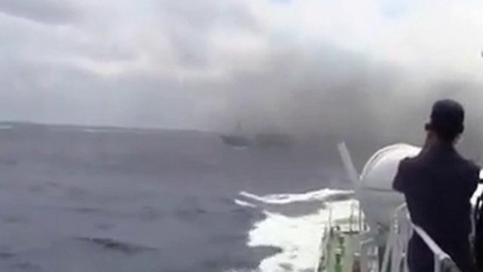 Chinese fishing boat rams the Japan Coast Guard's ship