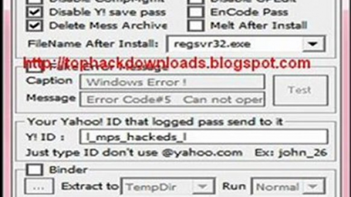 Magic PS v1.5 SE, get Yahoo Messenger password 100% working