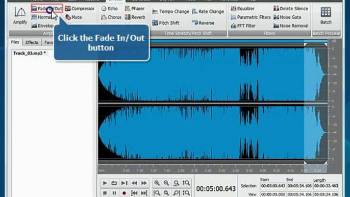 How to Fade in and Fade out audio?