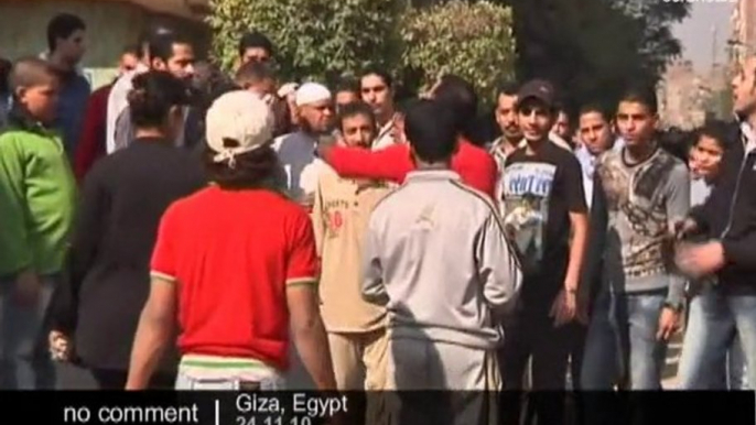 Egyptian christians clash with police in Cairo - no comment