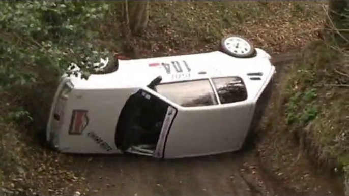 Crash 205 GTI Rallye des Routes du Nord 2009