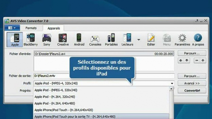 Comment convertir vos fichiers vidéo pour iPad?