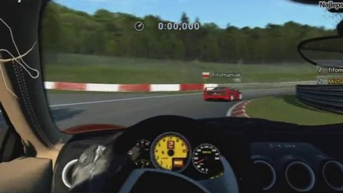 Gran Turismo 5 - Ferrari F40 vs Ferrari F430 on Nordschleife