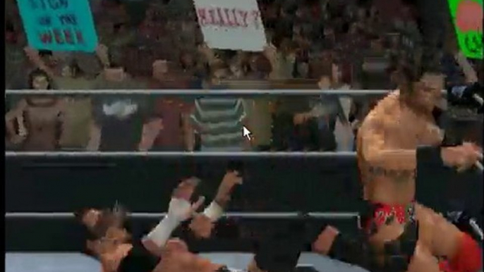 WWE SmackDown Vs Raw 2011 - TRIPLE H VS THE MIZ