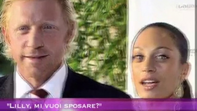 "Lilly, mi vuoi sposare?" Boris Becker chiede la mano in tv