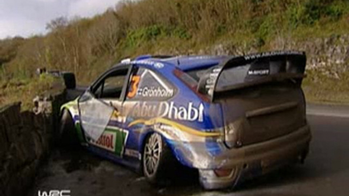 GRONHOLM CRASH at WRC RALLY IRELAND