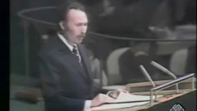 Discours historique de Boumediene à l'ONU (avril 1974)