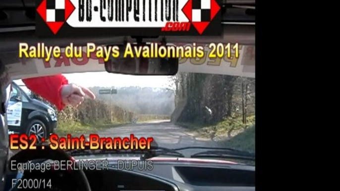 Rallye Pays Avallonnais 2011 - ES2 Saint Brancher