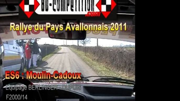 Rallye Pays Avallonnais 2011 - ES6 MOULIN CADOUX