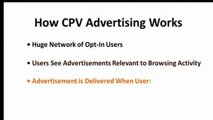 What Is CPV Advertising?