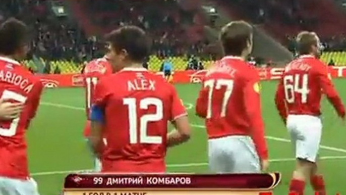 Гол Комбарова в матче Спартак М - Аякс 1:0 ,  март 2011