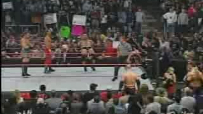 goldberg,rvd,hbk vs batista,rko,kane