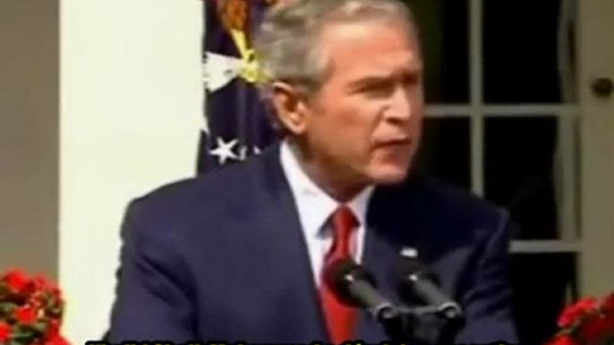 11 Septembre 2001 Bush Dit que des Explosifs ont été Utilisés le 11 Septembre 2001