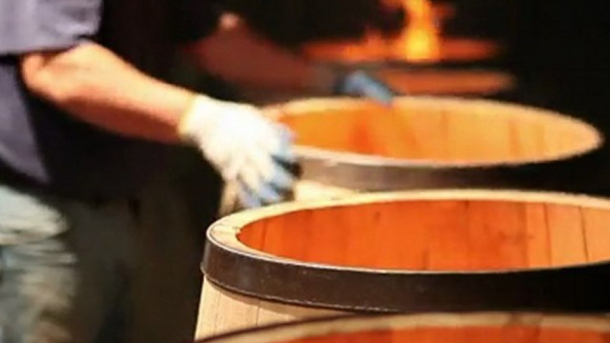 Winemaking: making barrels for Cabernet Sauvignon wine aging