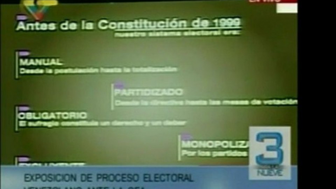 La Dra. Tibisay Lucena expone ante la OEA los procesos elect