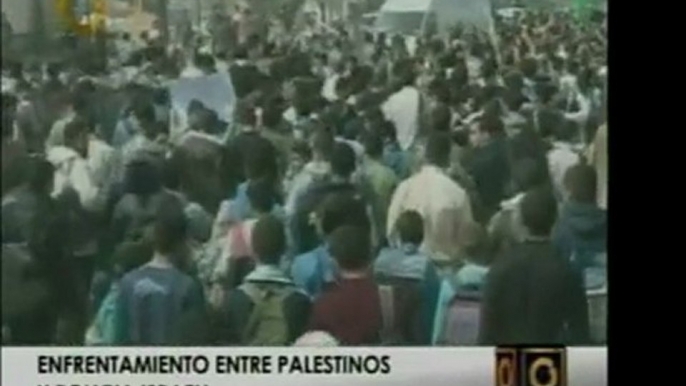 Policías israelíes y ciudadanos palestinos se enfrentan a me